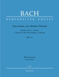 Nun Komm Der Heiden Heiland SATB Choral Score cover Thumbnail
